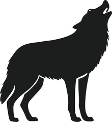 A Wolf Silhouette Vector