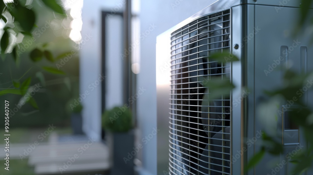 Poster heating and air conditioning inverter with clean design and efficient air circulation