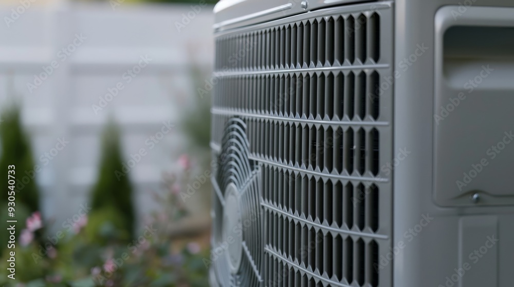 Poster heating and air conditioning inverter with clean design and efficient air circulation