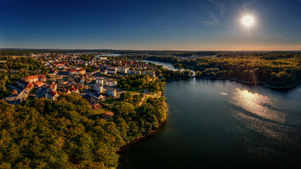 Fototapeta premium Kaszuby. Jezioro Klasztorne Duże w Kartuzach.