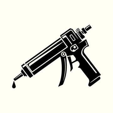 recommend clip art: Silhouette of Caulking Gun in Vector Format