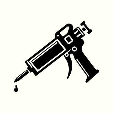 recommend clip art: Silhouette of Caulking Gun in Vector Format