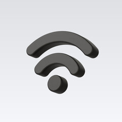 3d Realistic Wireless network vector illustration