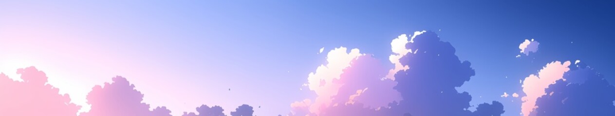 Obraz premium Enchanting Anime-Style Winter Fantasy: Majestic Fish Scale Clouds and Hailstorm with Lightning in Kunming. Perfect for 2025 Winter Solstice, New Year, Spring Festival Marketing, UI Design, Web Banners