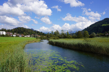 Fototapeta premium Blick auf die Umgebung von Immenstadt im Allgäu in Bayern
