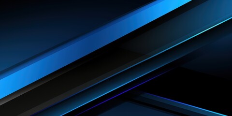 Obraz premium This is an abstract depiction of blue waves set against a dark and captivating background