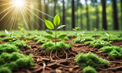 sprout in the garden