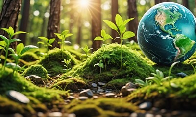 grass and earth, tree on the earth.