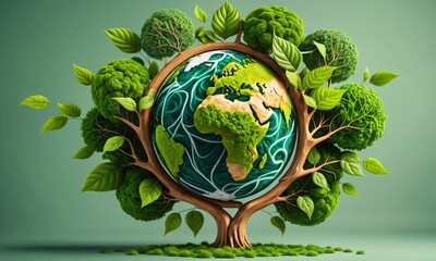 green planet earth