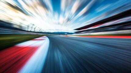 High-Speed Race F1 Car Blazing Past the Grandstand During a Thrilling Motorsports Event.