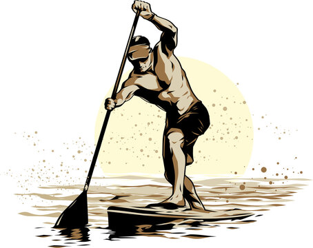 recommend clip art: silhouette of a man rowing boat