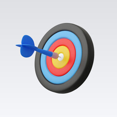 3d Realistic Target icon vector illustration