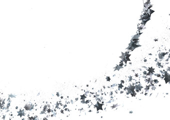 stars gold modern frame in 3d