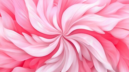 The digital art piece highlights vibrant pink waves creating a visually dynamic and flowing texture