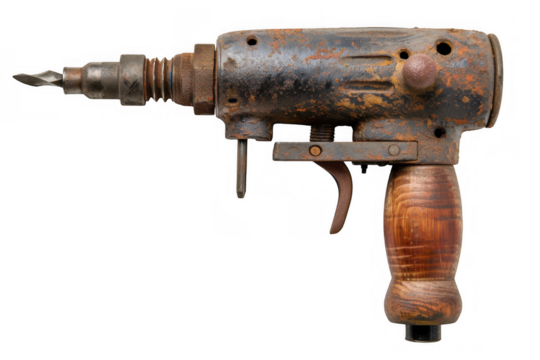 Rusted Hand-Crank Drill
