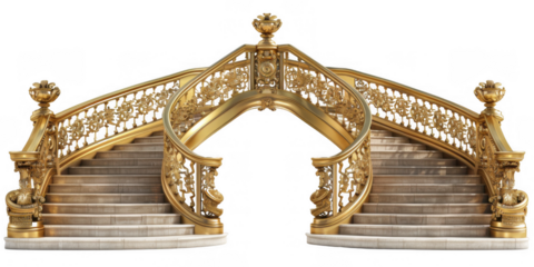 Ornate Golden Staircase