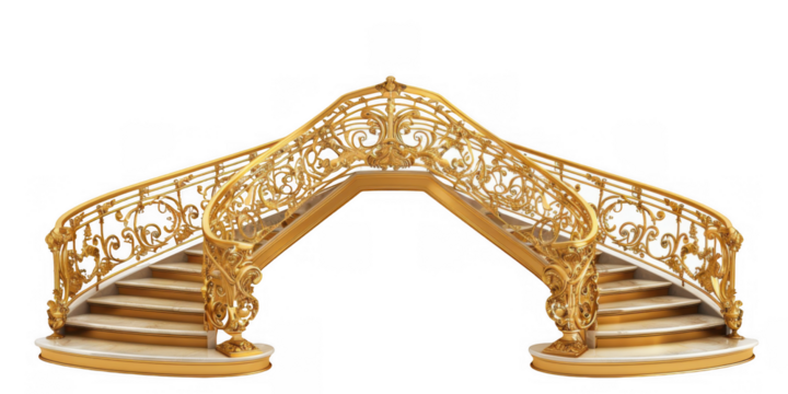 Ornate Golden Staircase