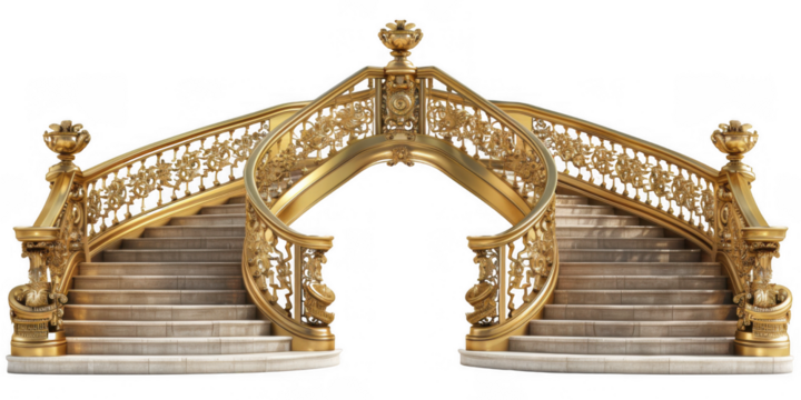 Ornate Golden Staircase