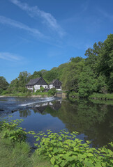 historic grinding House by name Wipperkotten in Wipperaue at Wupper River,Bergisches Land,North Rhine Westphalia,Germany