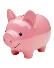 Obraz premium Savings piggy bank isolated on white or transparent