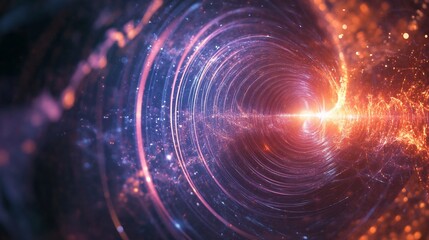 Obraz premium Abstract Spiral of Light and Energy