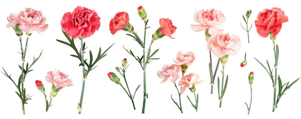 Pink and Red Carnation Collection