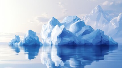 Obraz premium Abstract Iceberg Landscape