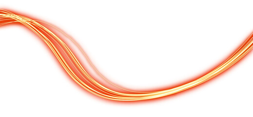 Ripple laser lines glowing cutout on transparent backgrounds 3d illustrations png