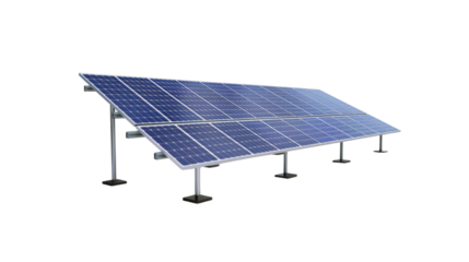 Solar panel, transparent background PNG