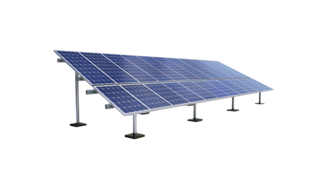 Solar panel, transparent background PNG
