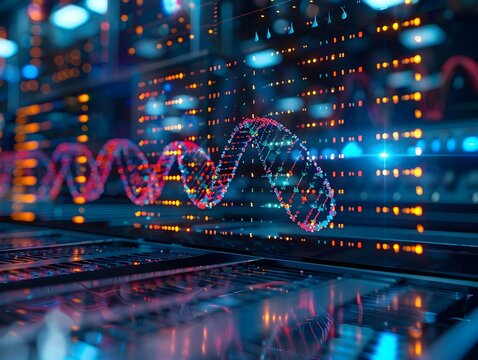 Quantum Computing for Genetic Research with Holographic DNA Analysis Visualization