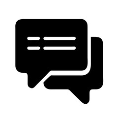 messaging icon is a clean and straightforward symbol representing digital communication through text messaging. 