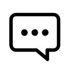 Fototapeta premium Vector message icon in speech bubble style for mobile messaging apps.