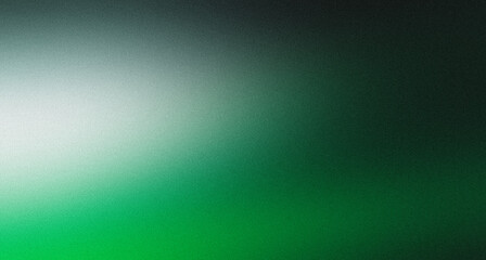 Dark green light glowing grainy dust gradient background noise texture modern and minimal backdrop webpage header banner design. For web and print. For any your project