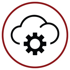 Obraz premium Cloud, configure, preference icon