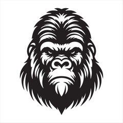 Fototapeta premium A Gorilla Vector Art Illustration
