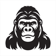 Obraz premium A Gorilla Vector Art Illustration