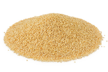 Amaranth grain seeds isolated on white background