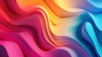 Fototapeta premium Abstract Colorful Waves Design