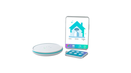 Smart home devices, transparent background PNG