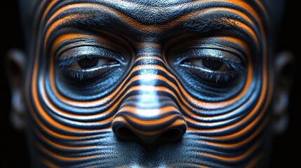 Naklejka premium Vibrational Energy Portrait