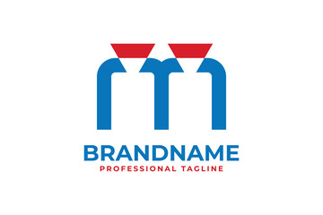 Letter M Video Camera Logo, suitable for any broadcast business with M initial