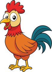 Rooster vector illustration art