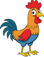 Rooster vector illustration art