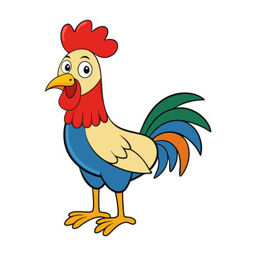 Rooster vector illustration art