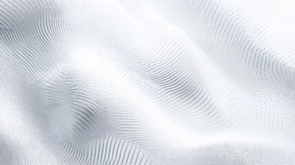 An abstract white pattern with subtle textures, demonstrating the psychological impact of visual noise reduction.