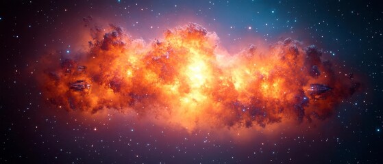Cosmic Explosion in a Starry Sky