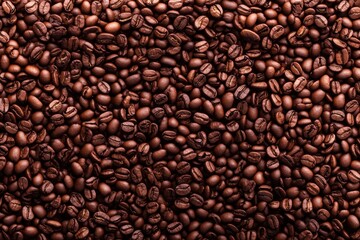 Fototapeta premium Fresh roasted coffee beans texture background