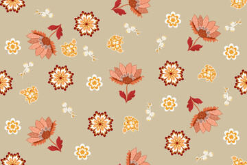 Abstract floral background. For printing on textiles, wrapping paper, postcards, notebooks and other purposes