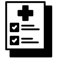 Fototapeta premium Medical Report Icon